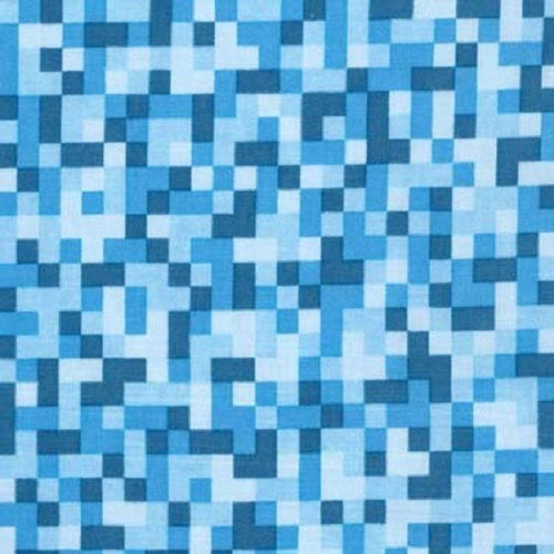 Michael Miller * bitmap pixel * blau SALE