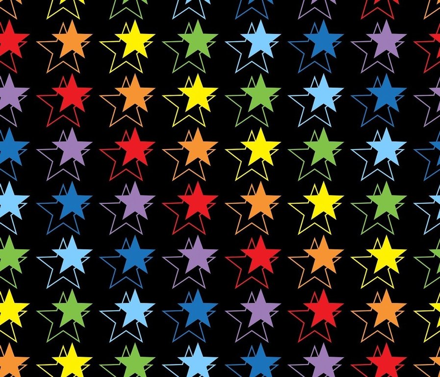 Jersey Regenbogen Sterne by Lilofant SALE